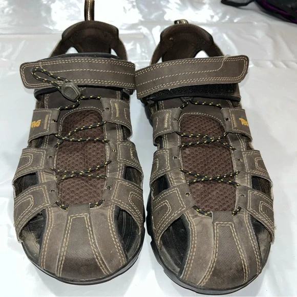 Teva Forebay Dozer BROWN SANDALS trail HIKING All Terrain MEN SIZE 10 Closed Toe - Picture 12 of 16
